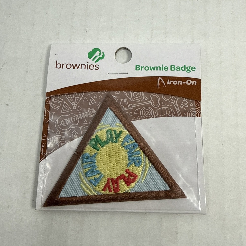 Girl Scout Brownie FAIR PLAY BADGE Follow Game‎ Team Rules Teamwork Patch Try It